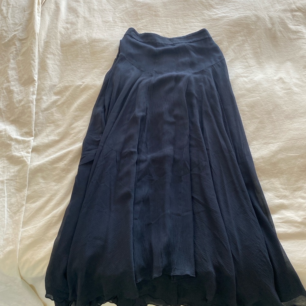 Theory black Maxi A-line Skirt